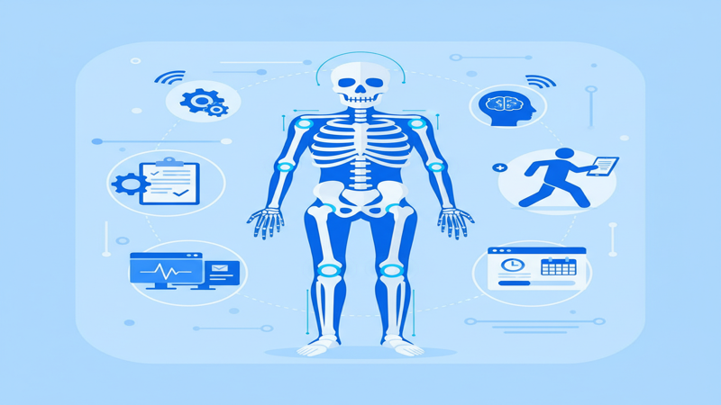 Ilustración de automatización de consulta de traumatología